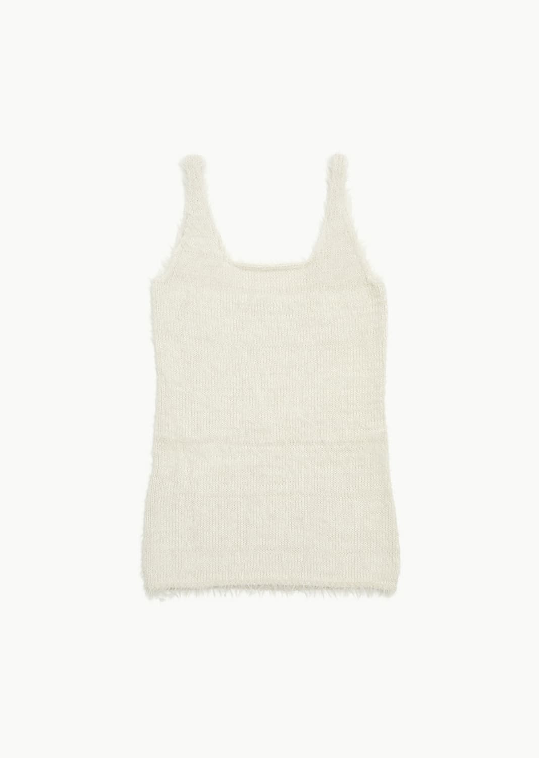 아모멘토 니트 드레스 SHAGGY KNIT DRESS (IVORY) 상품이미지3