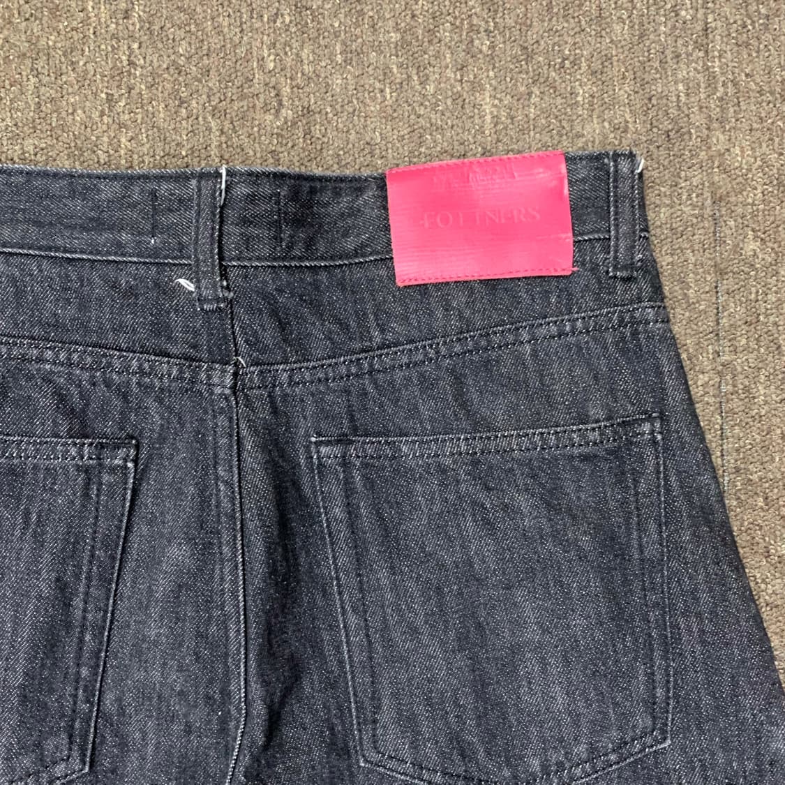 [30] 포트너스 투턱 와이드핏 데님팬츠 상품이미지1