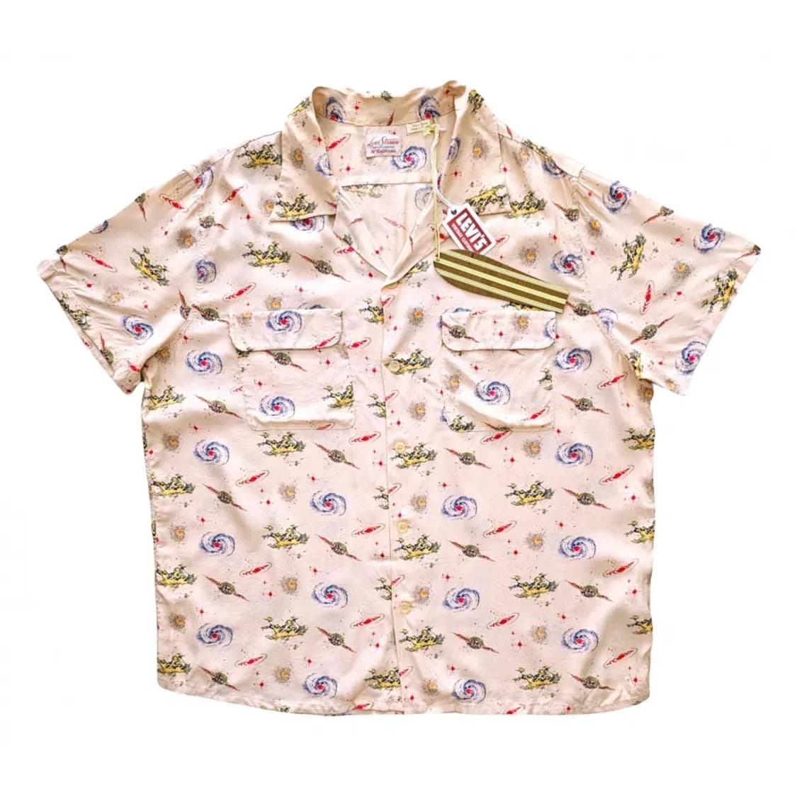 리바이스 LVC 18ss 우주 패턴 셔츠 S 상품이미지7