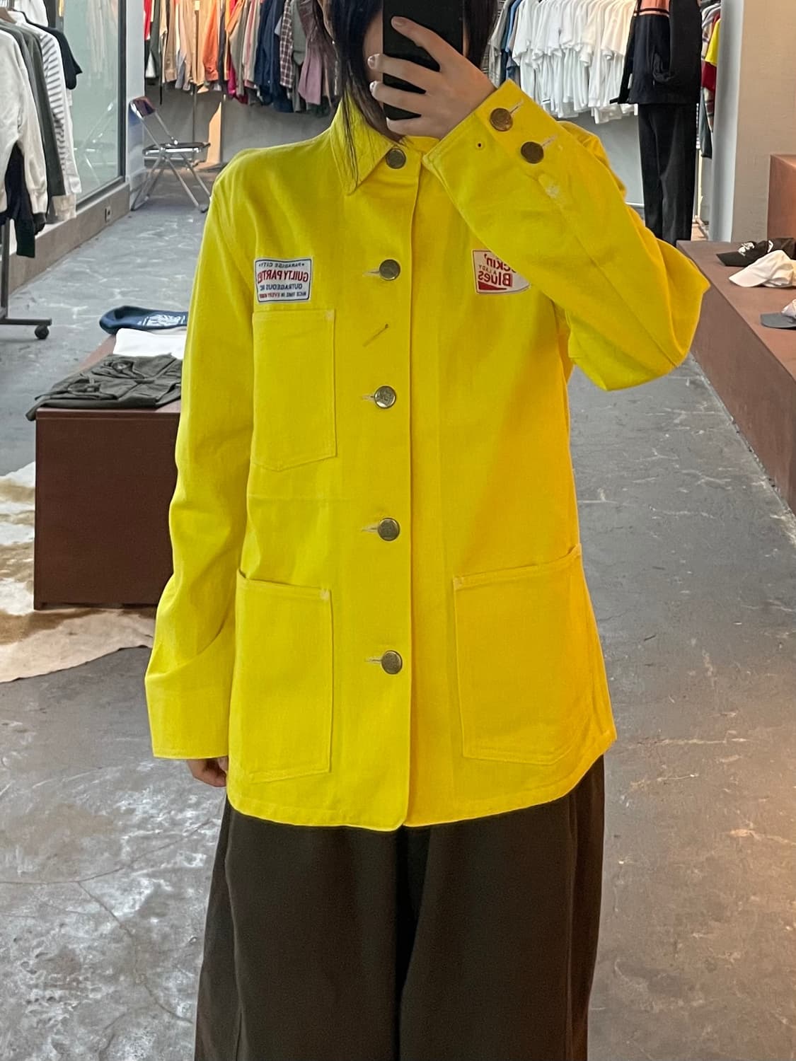 와코마리아 옐로우 워크 자켓 H2484 상품이미지1