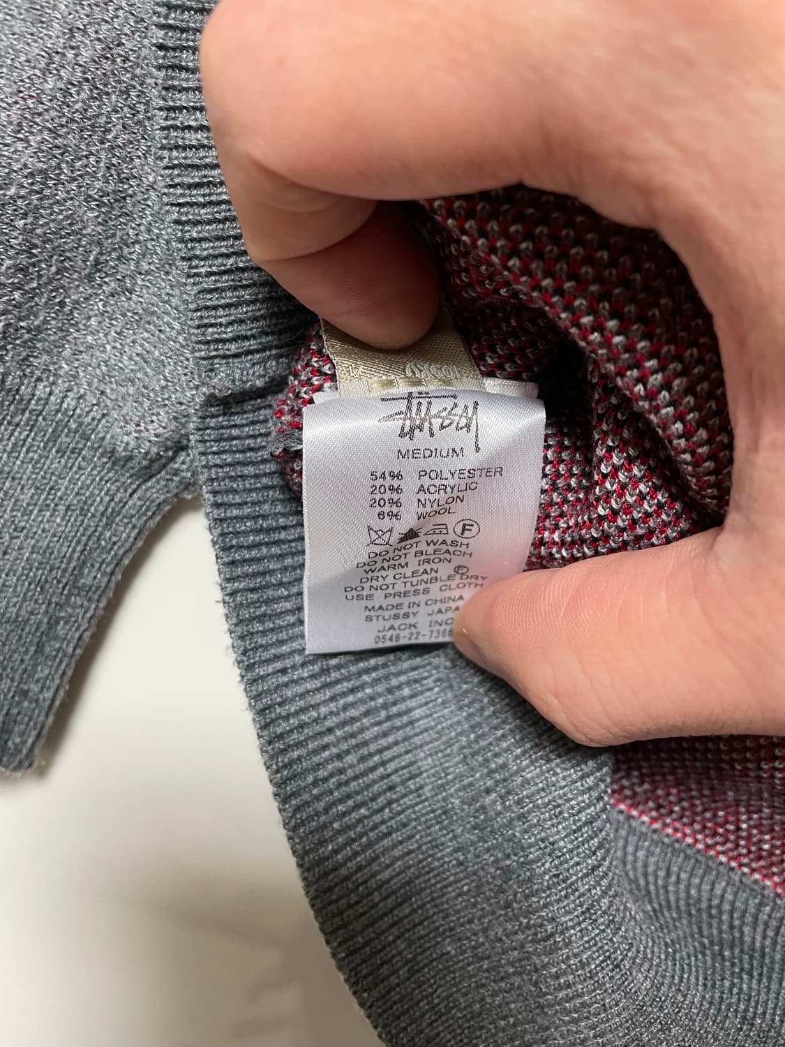 스투시 자가드 니트 M 상품이미지3
