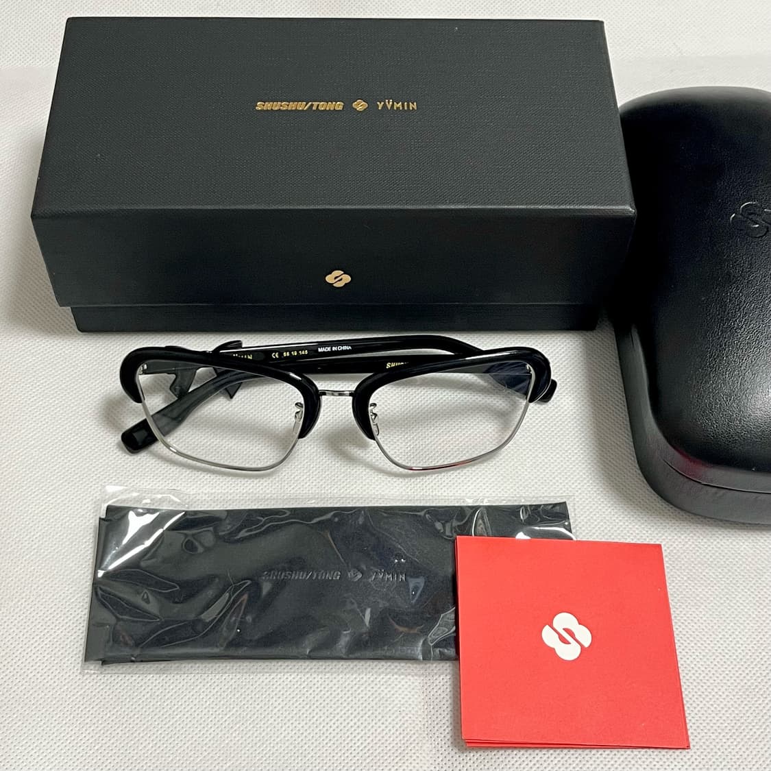 슈슈통 x YVMIN 25fw 보우 템플 안경 상품이미지1