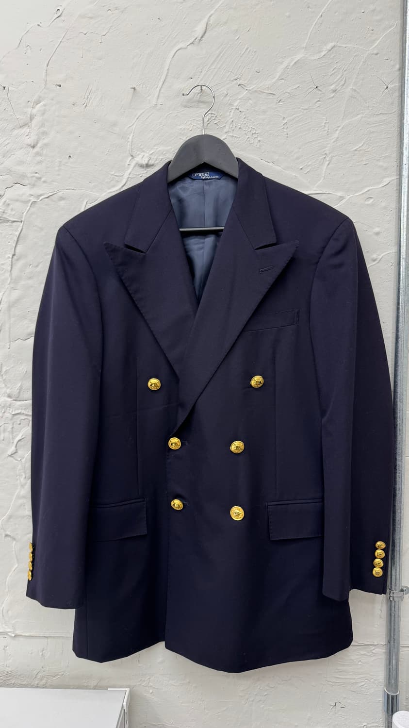 폴로 네이비 더블브레스티드 네이비 금장자켓 상품이미지1