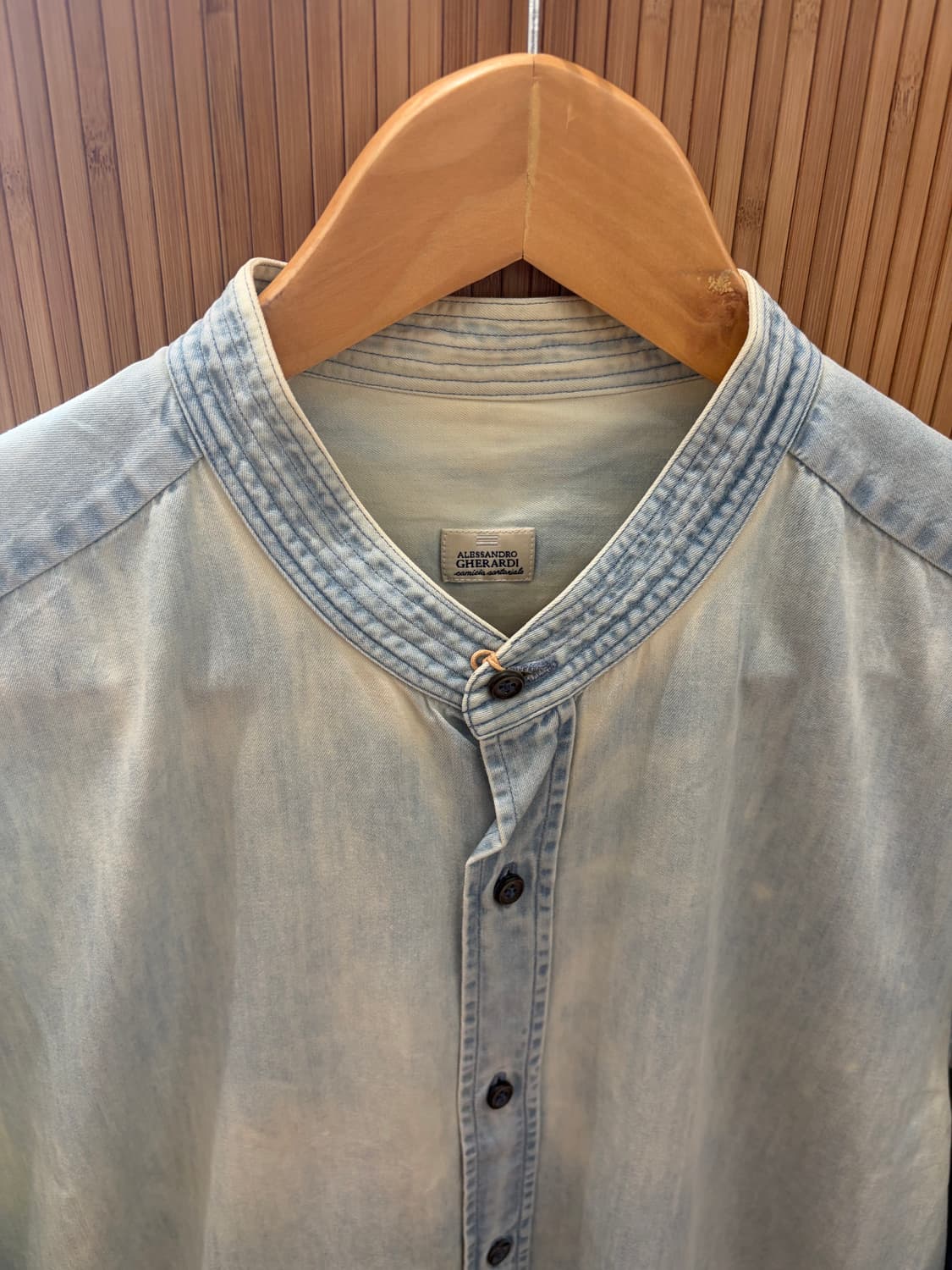 Alessandro Gherardi Collarless shirt 상품이미지2