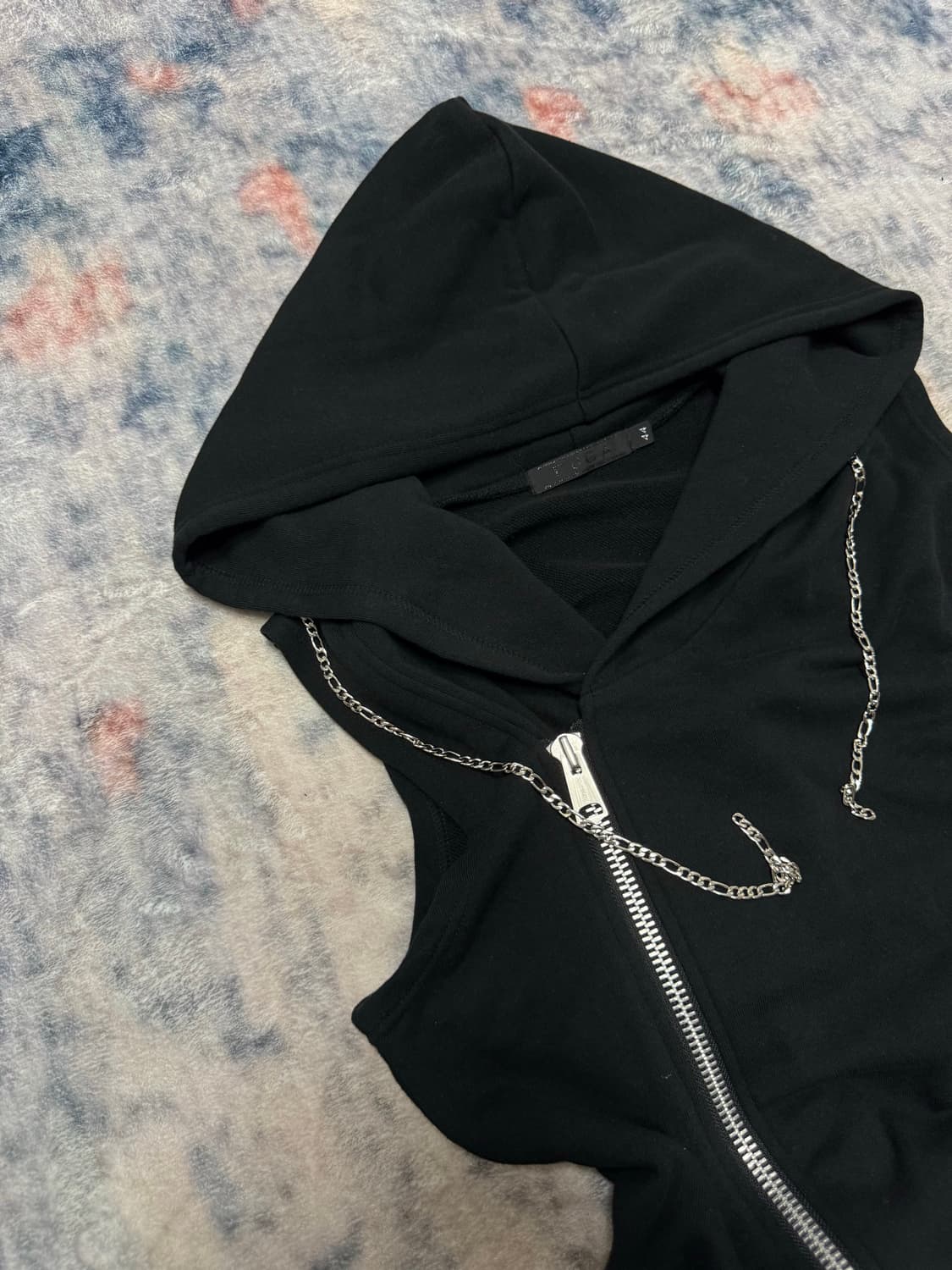 Fuga chain string sweat long sleeveless  상품이미지3
