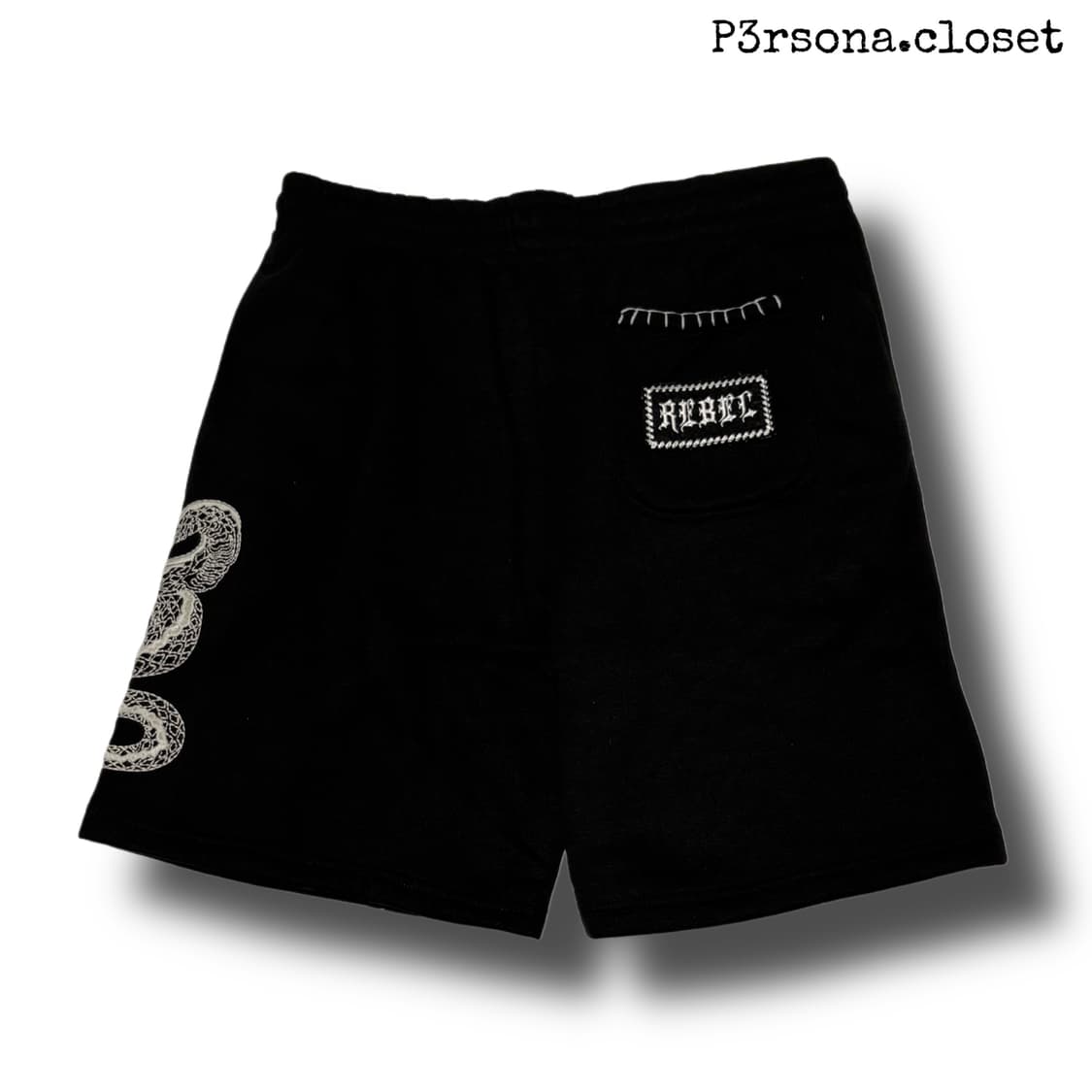 Snake embroidery half pants 상품이미지2