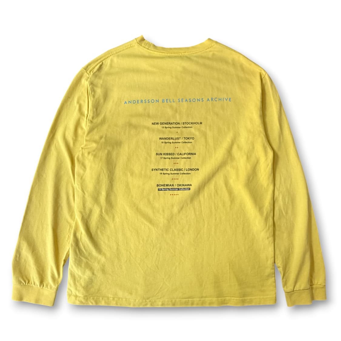 앤더슨벨 옐로우 시즌아카이브 슬리브 L 상품이미지2