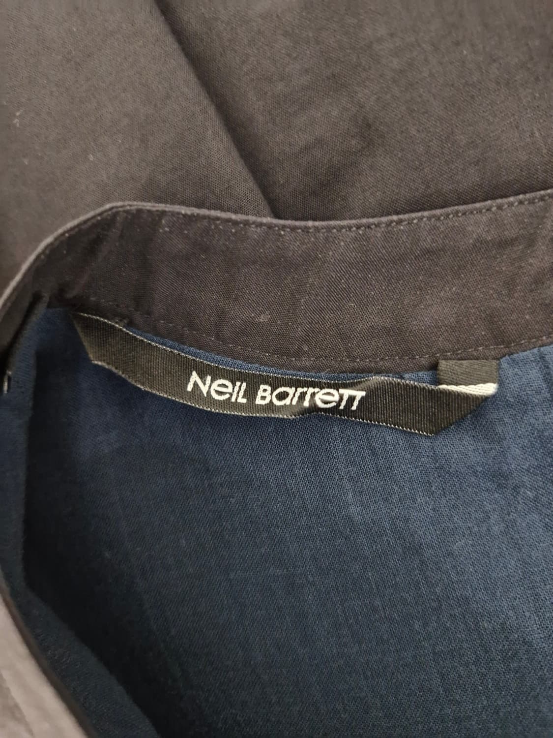Neil Barrett 닐바렛 오버사이즈 슬리브리스 블라우스 블랙 상품이미지6