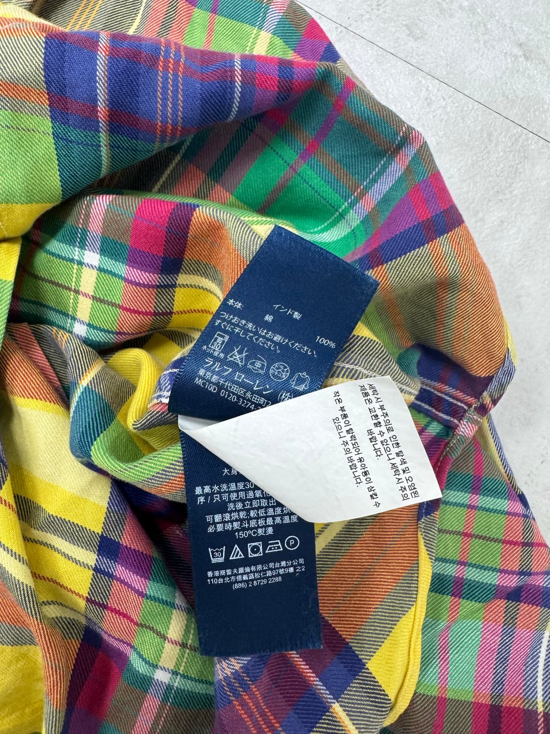 •폴로 랄프로렌 멀티컬러 체크 셔츠 상품이미지8