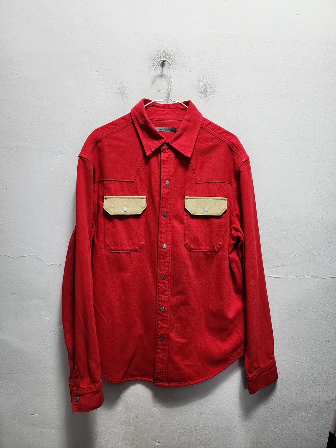 캘빈클라인 라프시몬스 레드 웨스턴셔츠 상품이미지1