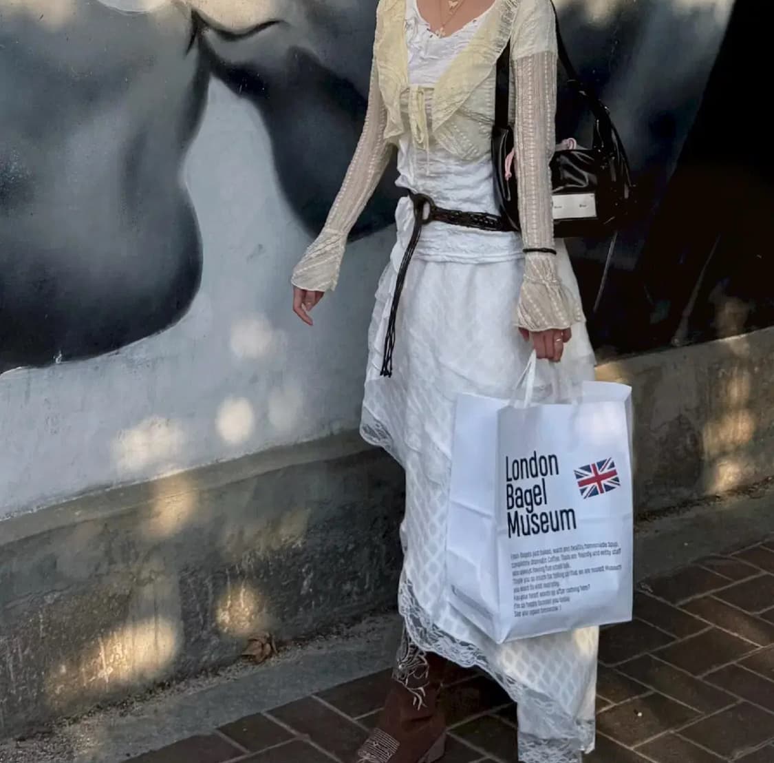 (단품구매가능)빈티지 보헤미안 화이트 레이스 코디셋 상품이미지4