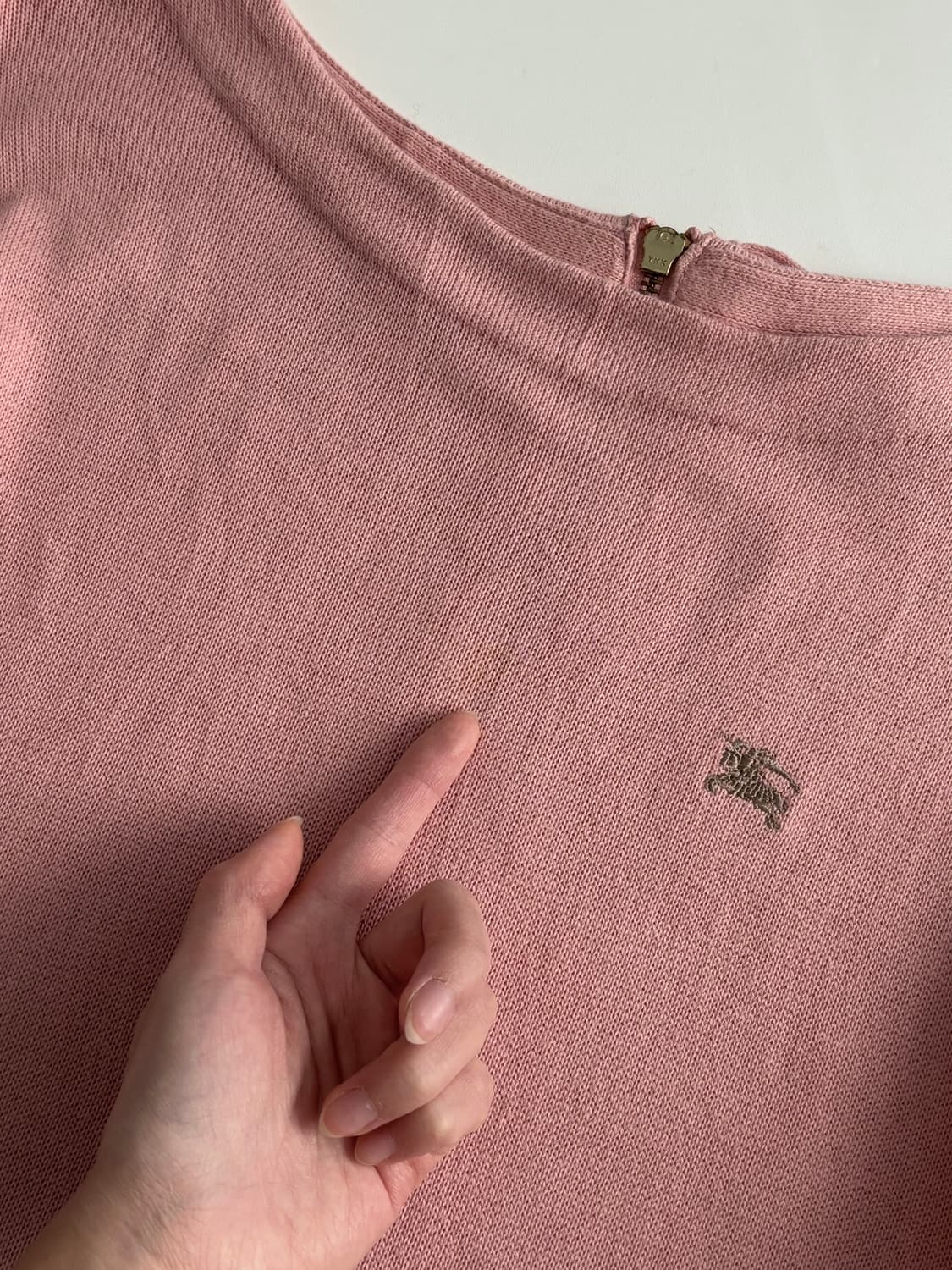 Burberry 버버리 블루라벨 핑크 울 원피스 상품이미지9