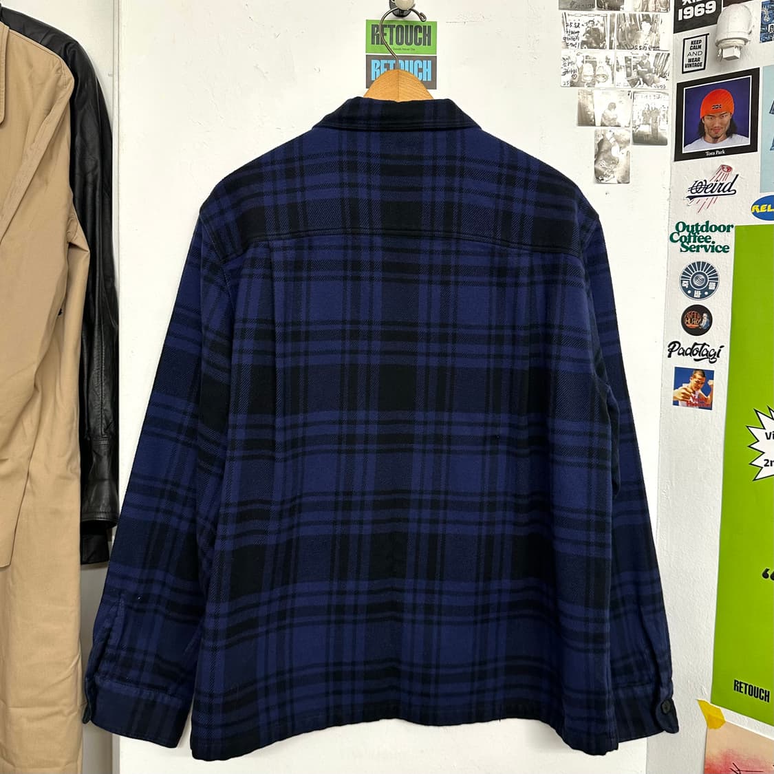 노아 헤비웨잍 플란넬 집업 셔츠 상품이미지9