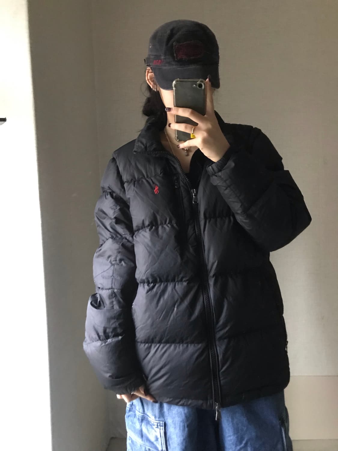 폴로 블랙 패딩 상품이미지5