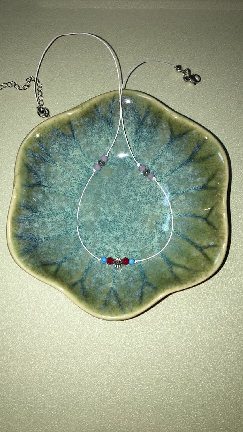 원석 비즈 끈목걸이 상품이미지1