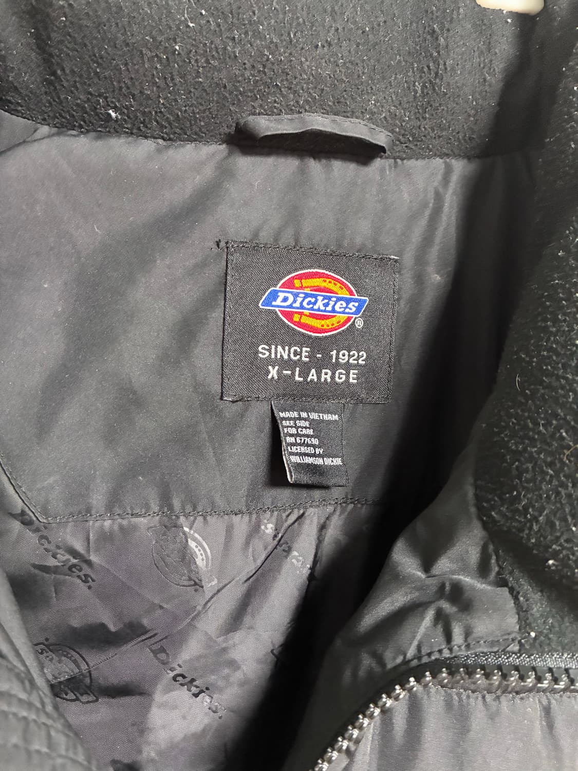 빈티지 디키즈 패딩조끼 블랙 XL 상품이미지3
