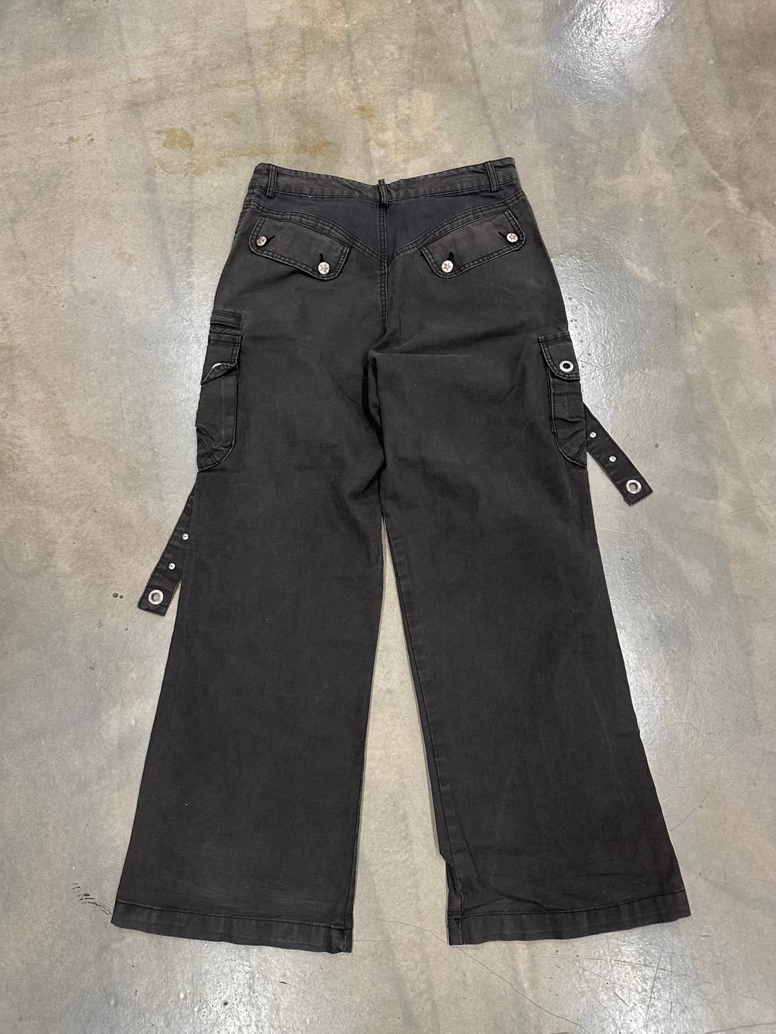 재팬빈티지 스타버튼 버클 부츠컷카고팬츠 코코아 상품이미지7