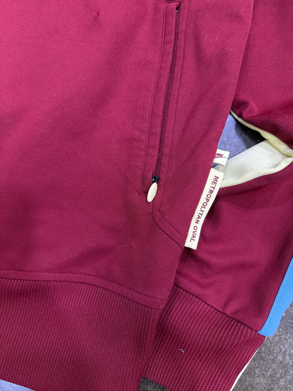 나이키 올드스쿨 메트로폴리탄 풋볼져지 트랙탑 버건디 XXL 상품이미지5