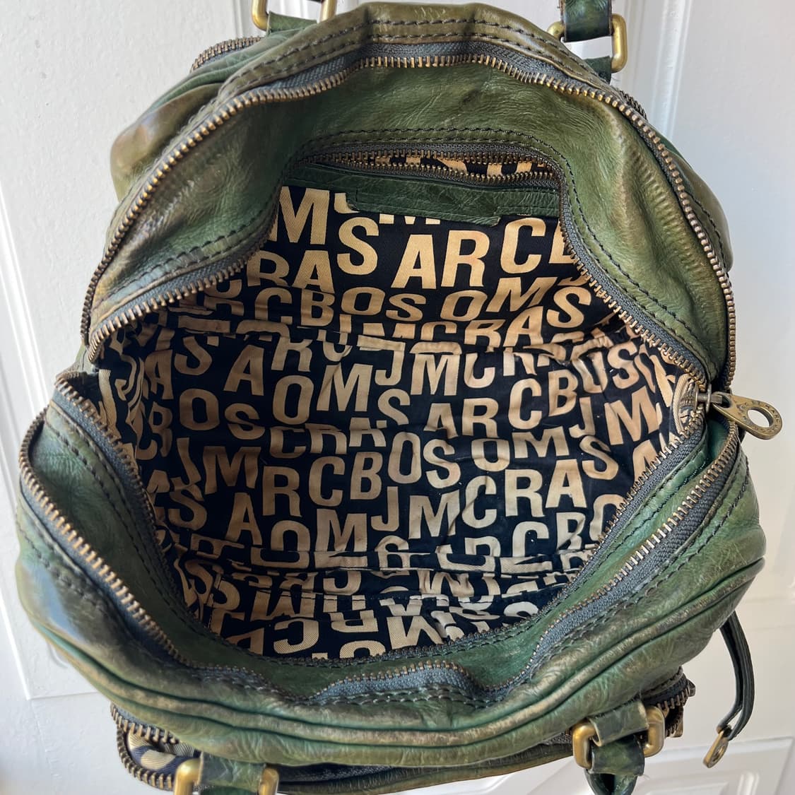 Marc Jacobs 마크제이콥스 다크그린 레더 토트백 숄더백 상품이미지3