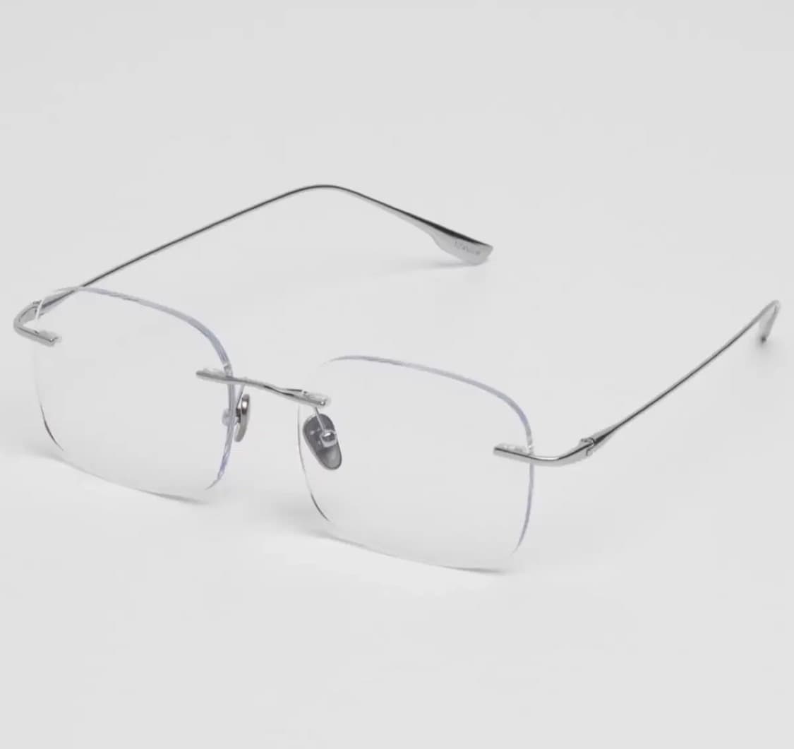 세미콜론 아이웨어 줄리엔 실버 무테 블루라이트 안경 상품이미지4