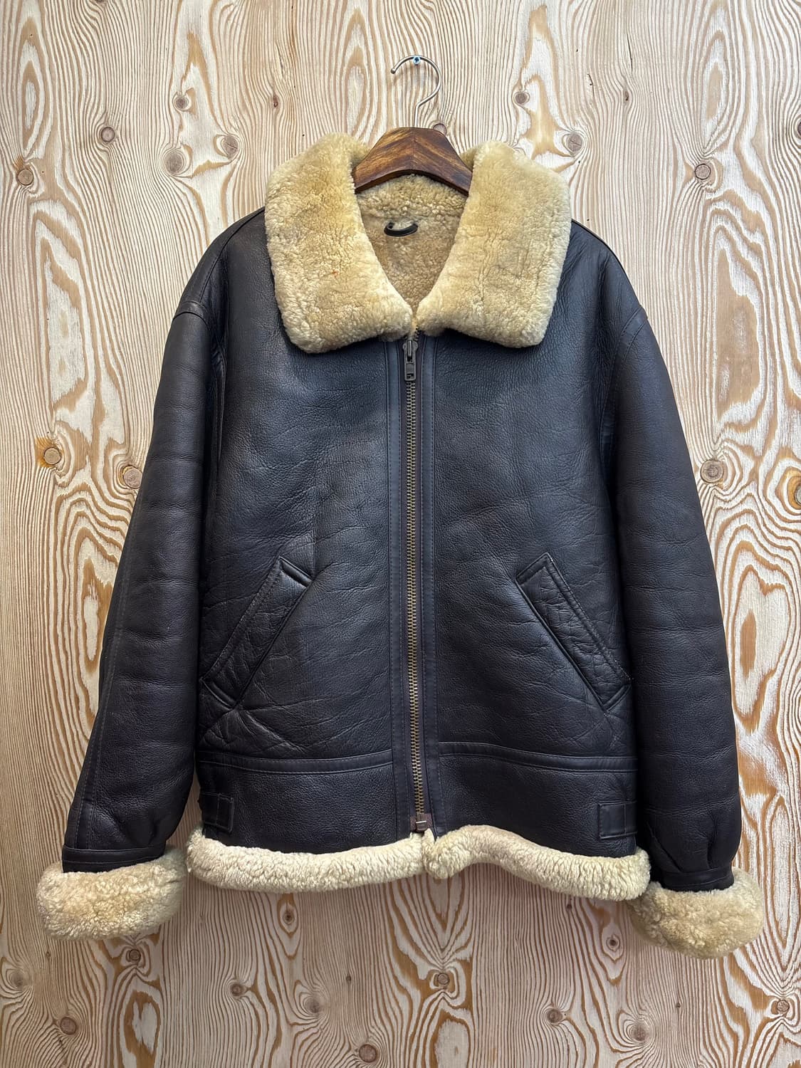 B-3 아메리칸 밀리터리 양가죽 무스탕 상품이미지1