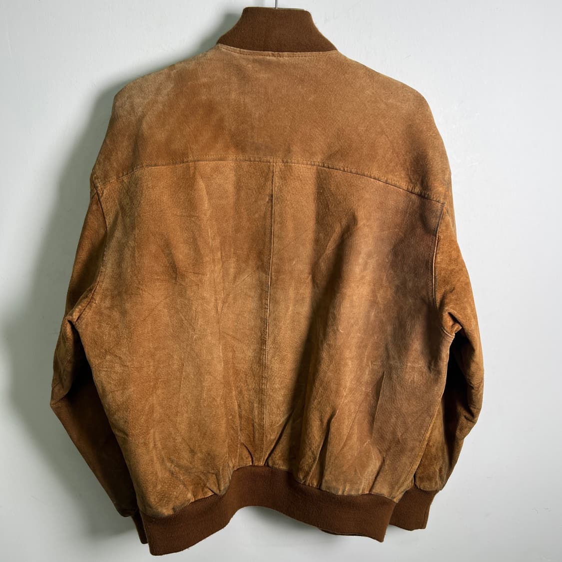 VTG 빈티지 브라운 스웨이드 봄버 자켓 L 상품이미지6