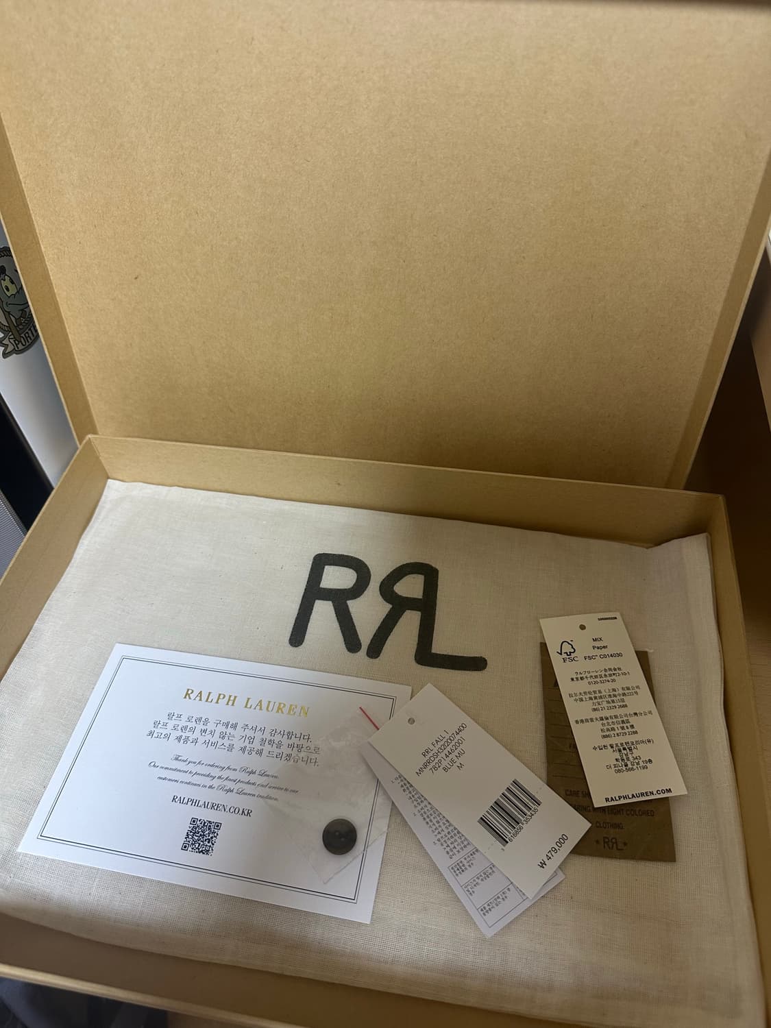 26 F/W   RRL 스타 프린트 인디고 저지 셔츠 상품이미지5