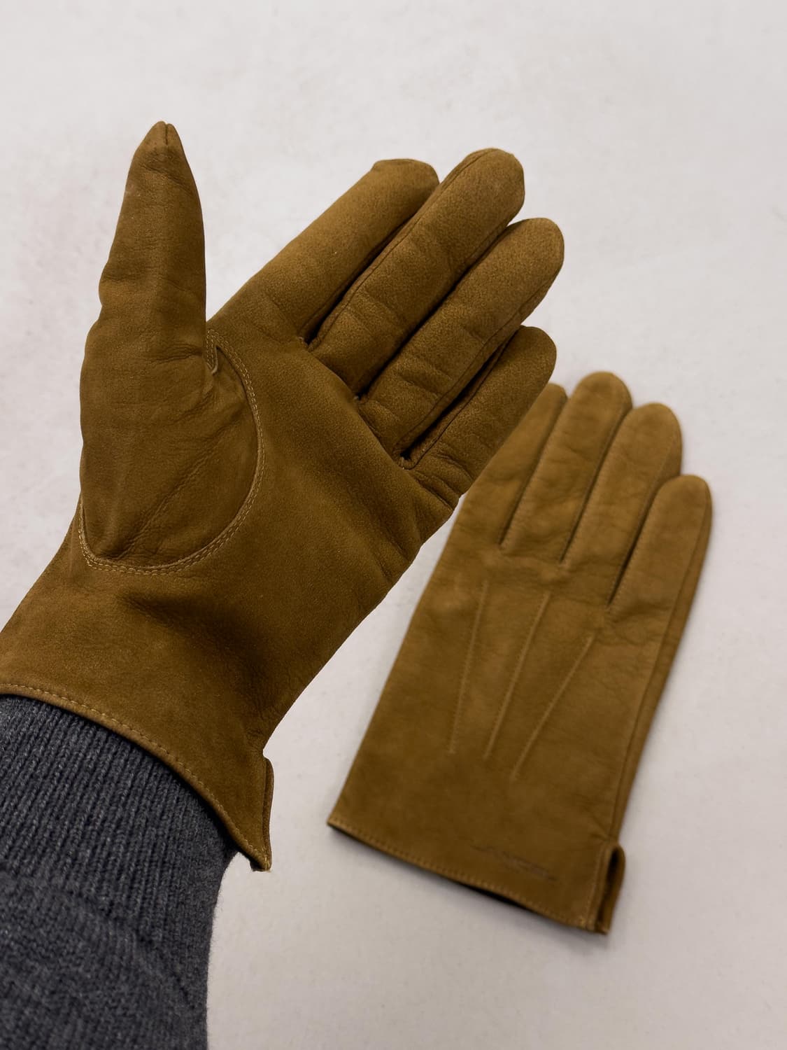 란셀 누벅 가죽 장갑 상품이미지5