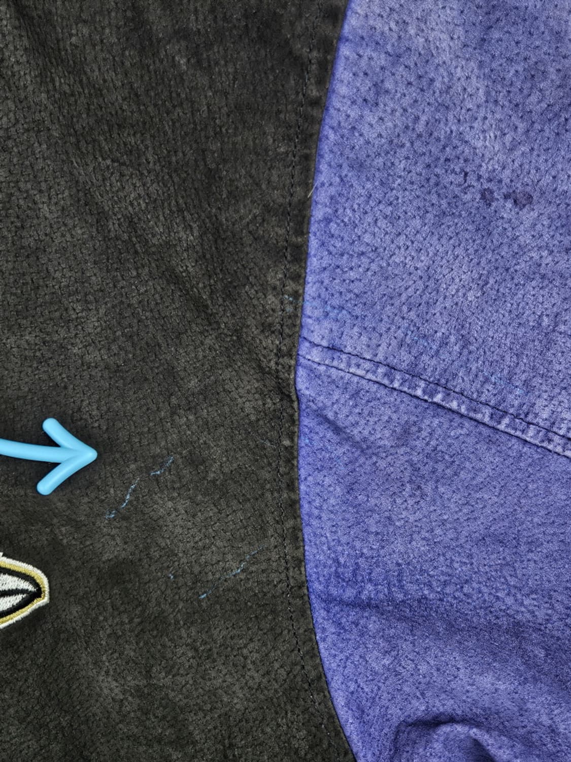 NFL 게임데이 볼티모어 레이븐스 가죽 바시티자켓 (2XL)/ 10213 상품이미지6