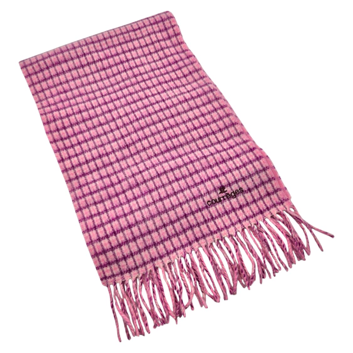 00s 프랑스 꾸레쥬 메리노 울 100% 하운드 머플러 상품이미지2