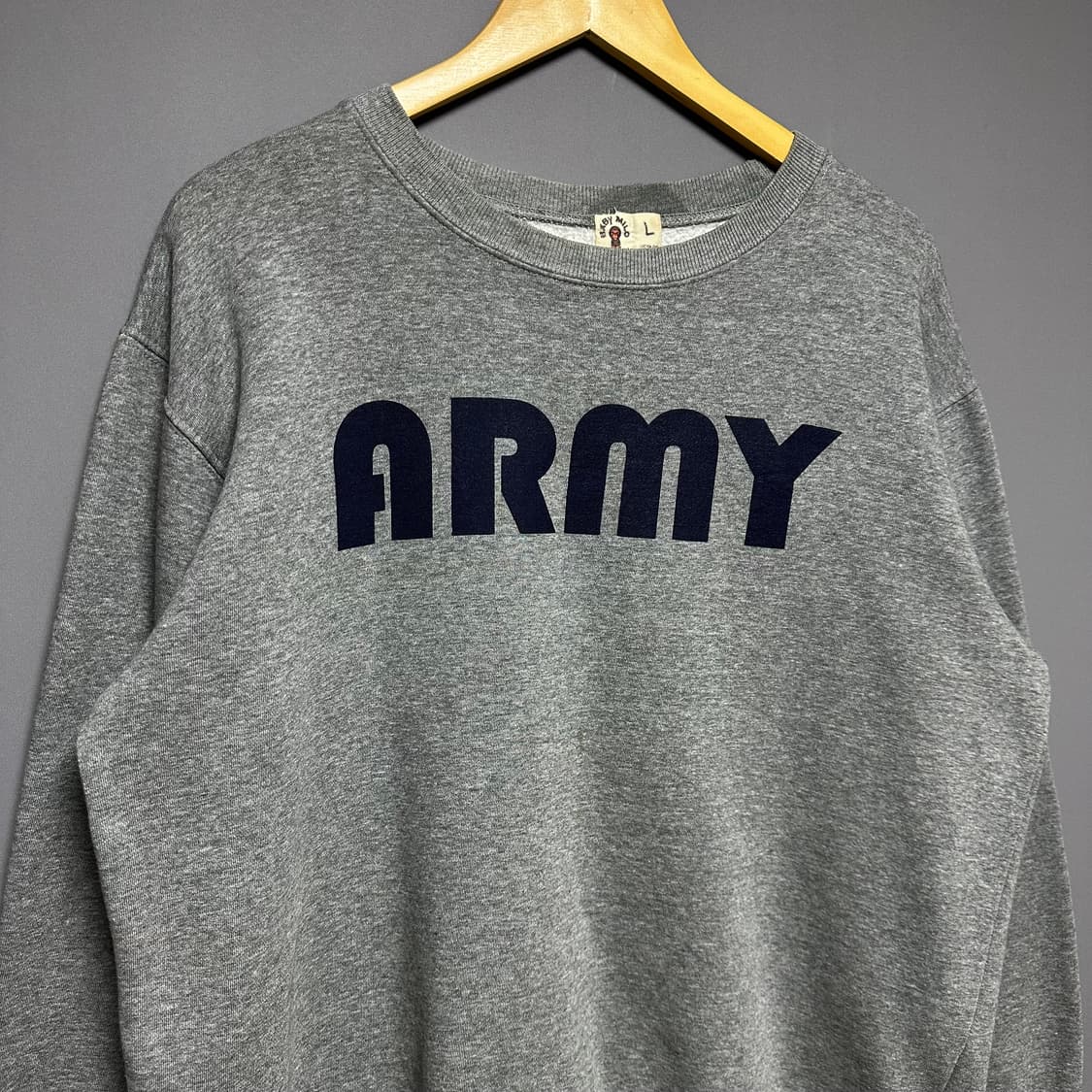 [L]베이프 베이비 마일로 아미 맨투맨 상품이미지2