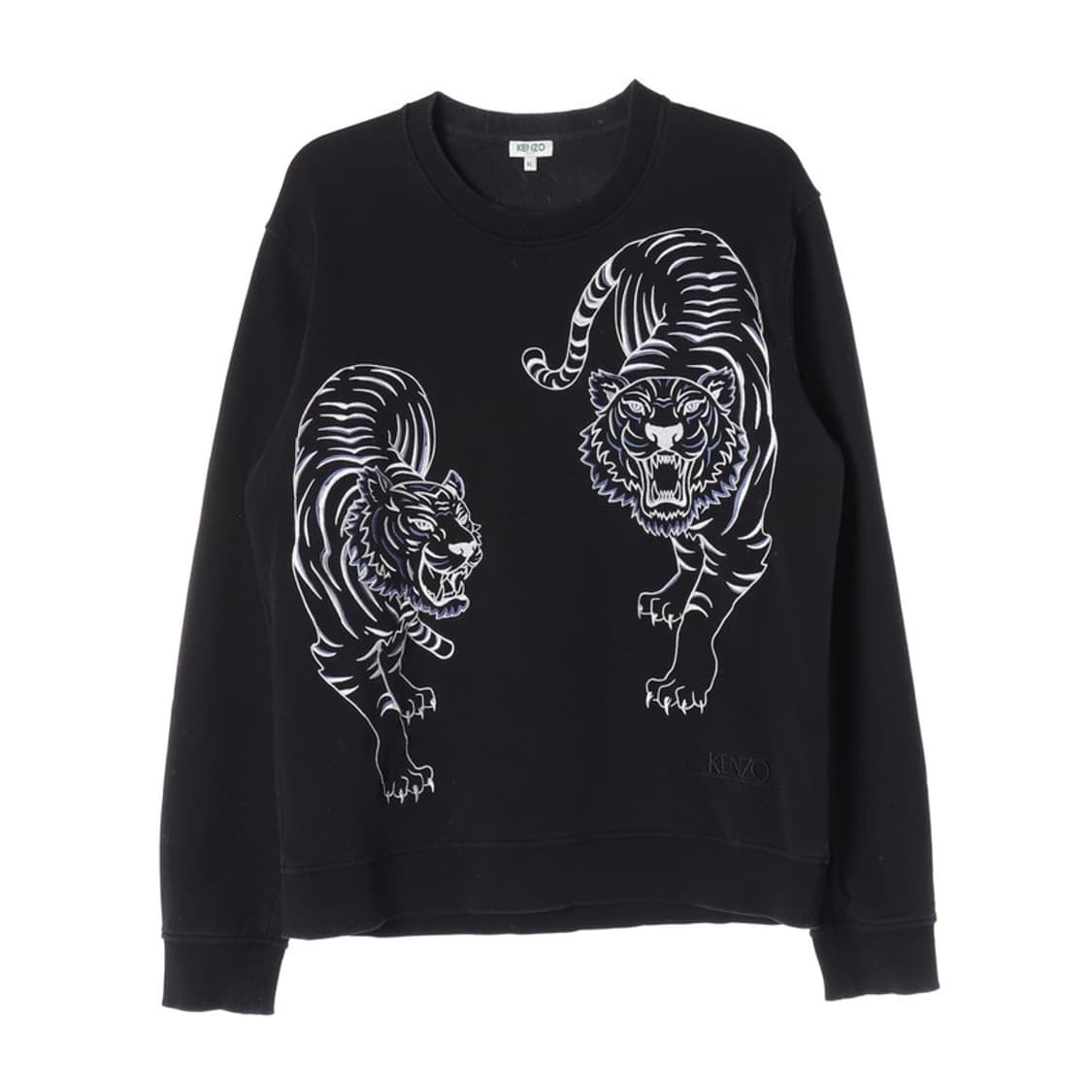 KENZO 더블 타이거 자수 스웨트셔츠 블랙 XL 상품이미지1