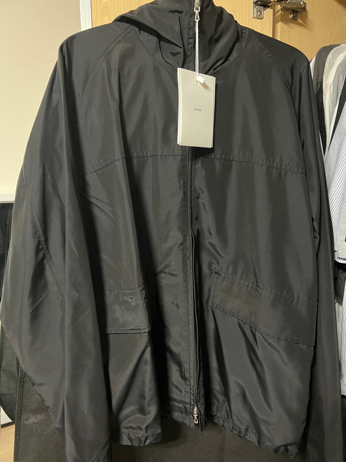 (새상품) 포터리 라이트 실크 블렌드 후디드 점퍼 4사이즈 상품이미지2