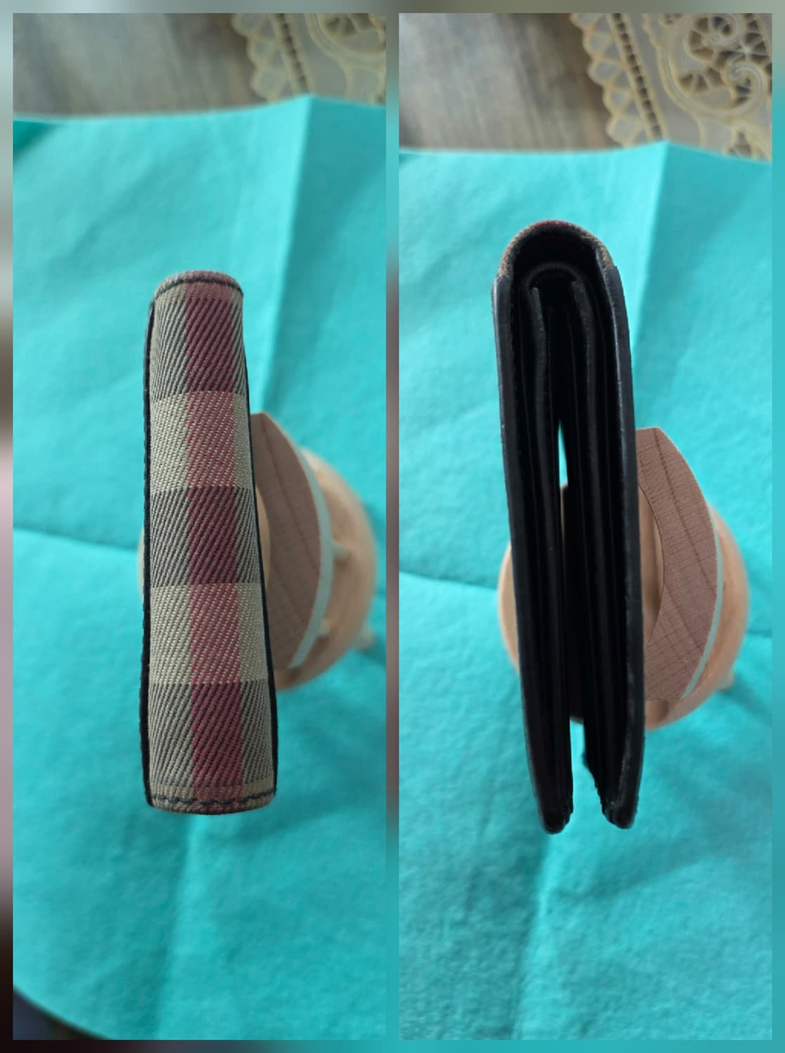 (정품) 버버리 체크 반지갑/40397371/개인/팝니다. 상품이미지6