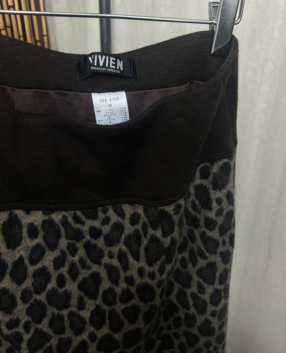 vivien leopard knit skirt 상품이미지5
