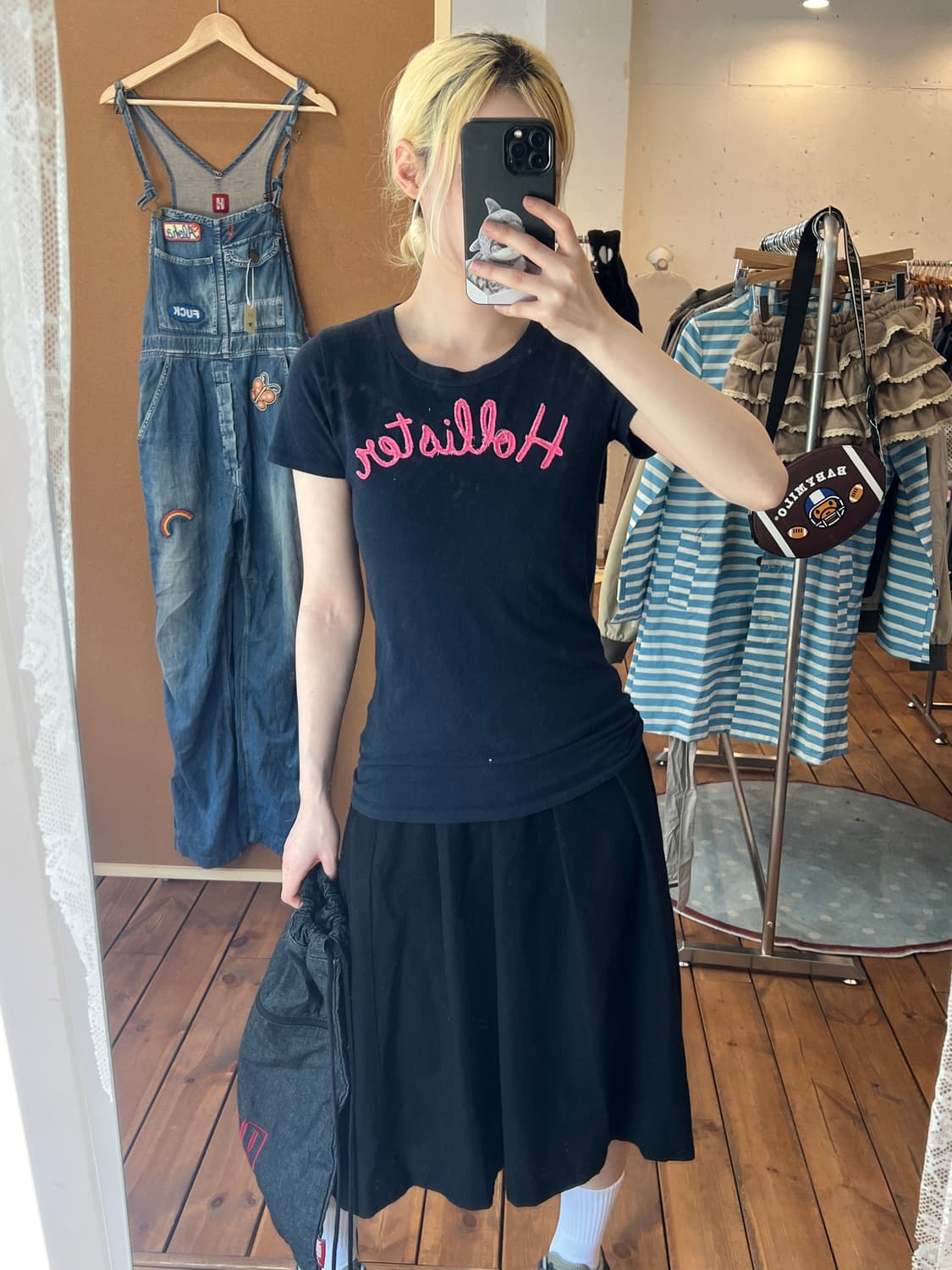 Hollister 블랙 반팔 상품이미지2