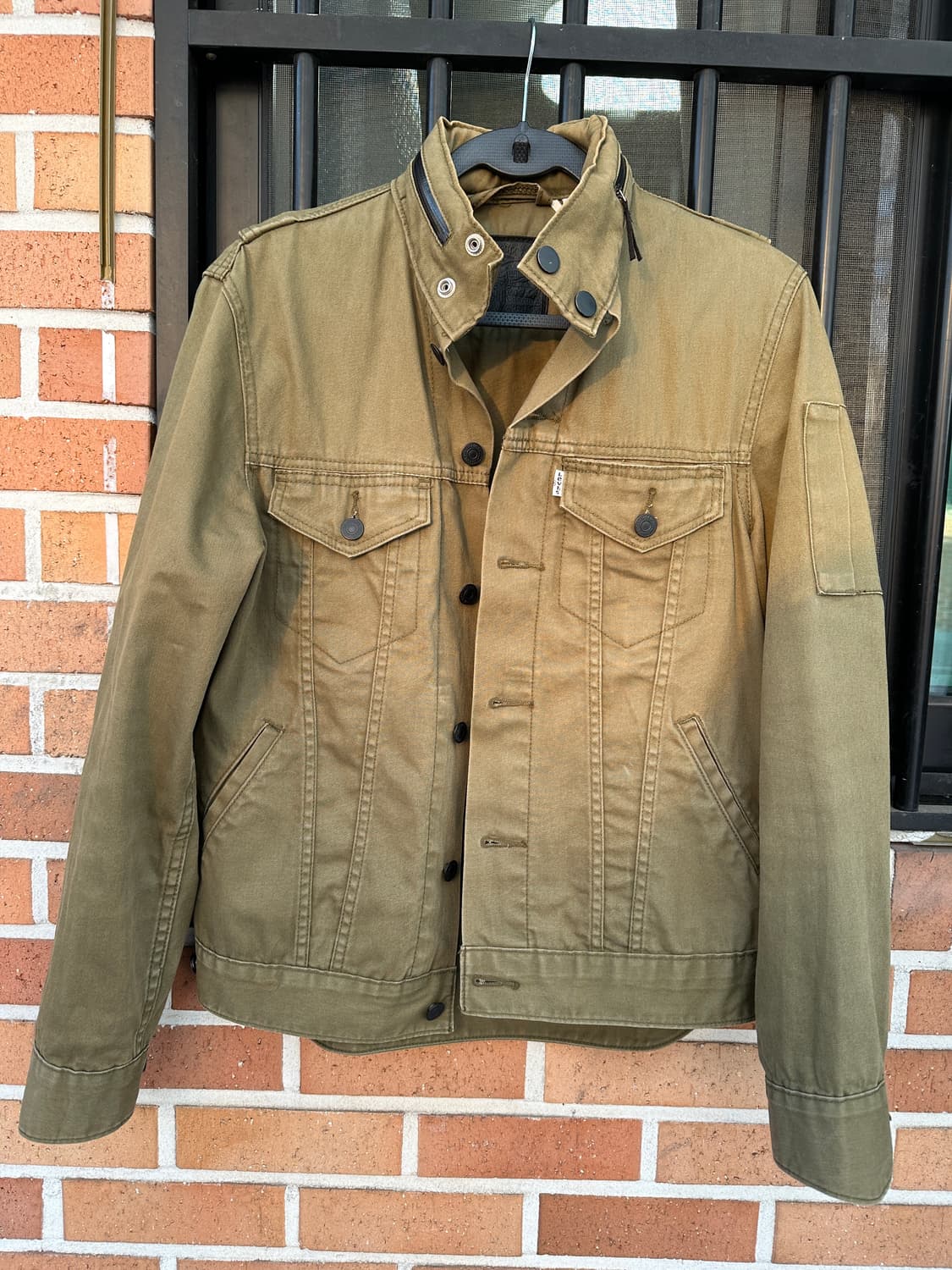 (S)리바이스 밀리터리 트러커 자켓 올리브컬러 상품이미지3