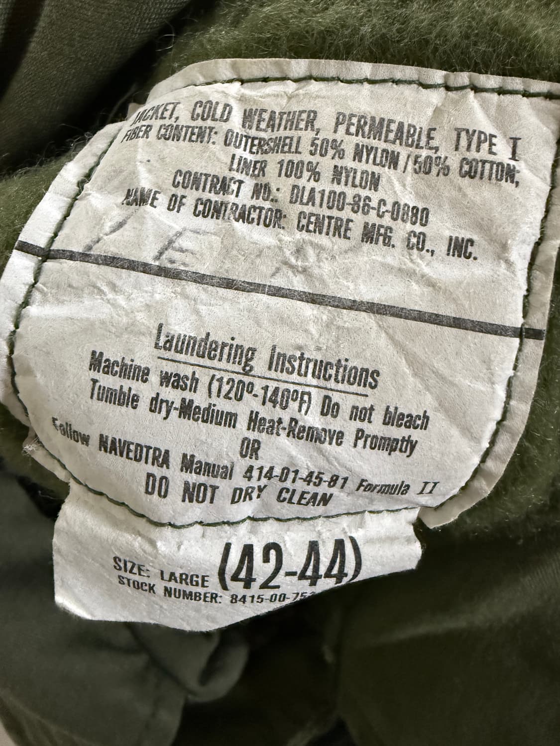 오리지날 A-2 덱자켓 상품이미지2