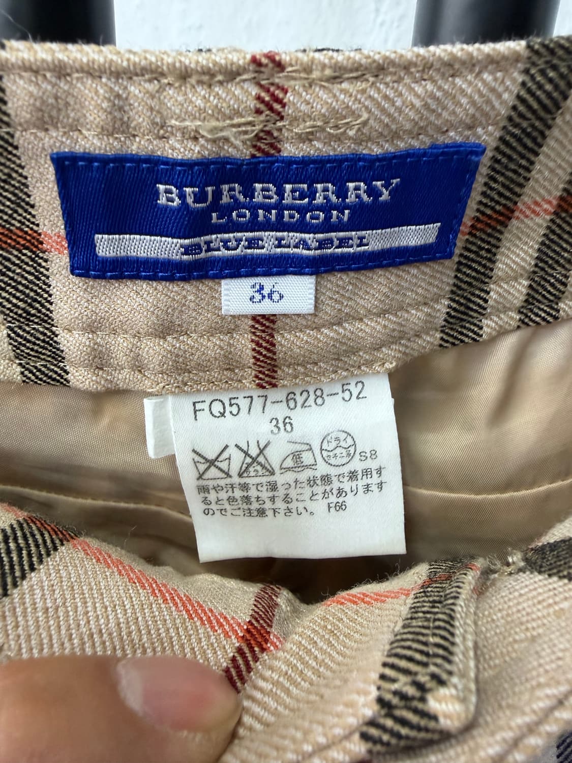 정품) 버버리 여성 노바체크 바지 36(26) 상품이미지8