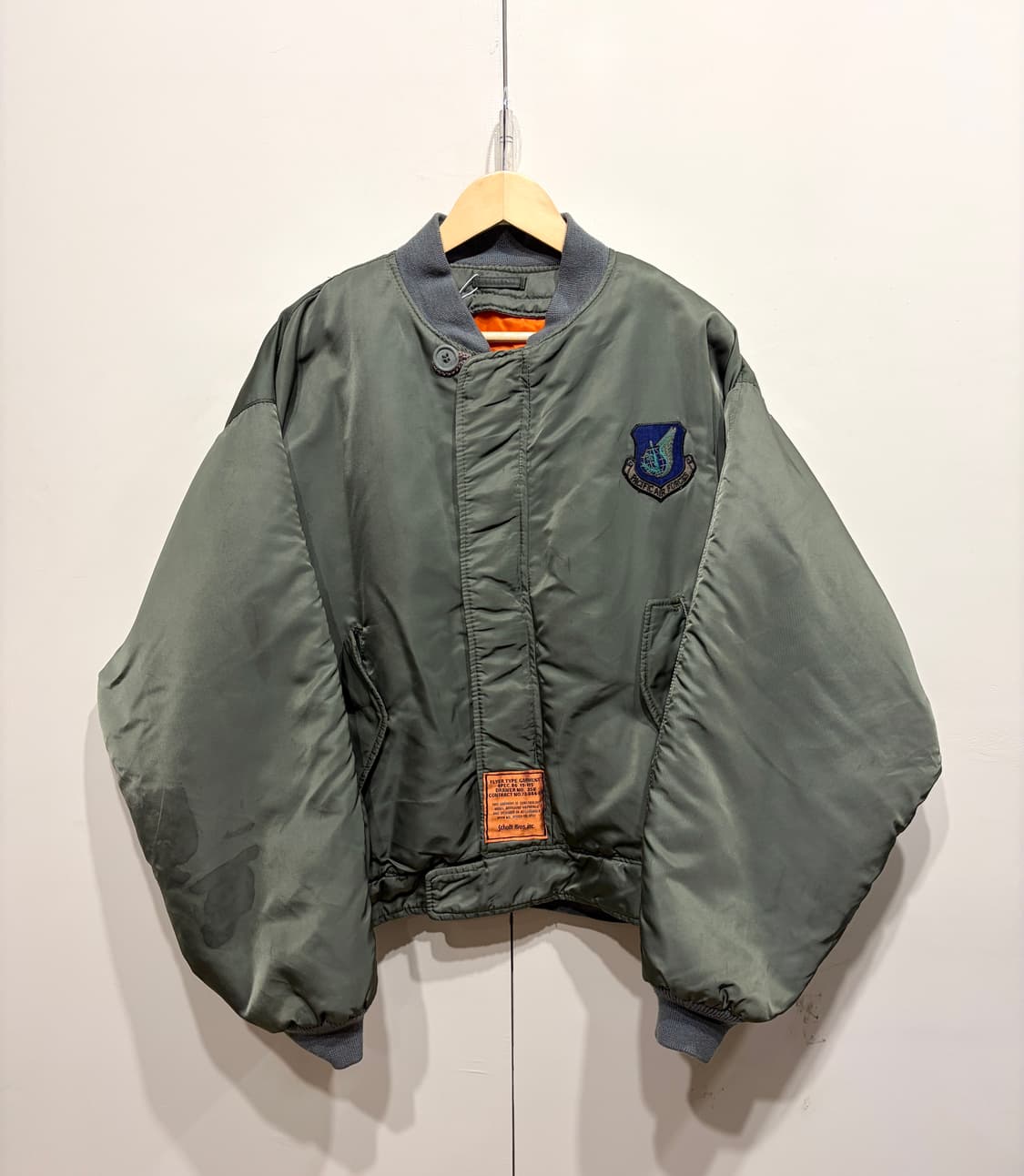 80's Schott Bros. inc. 쇼트 MA-1 플라이트 자켓 상품이미지1