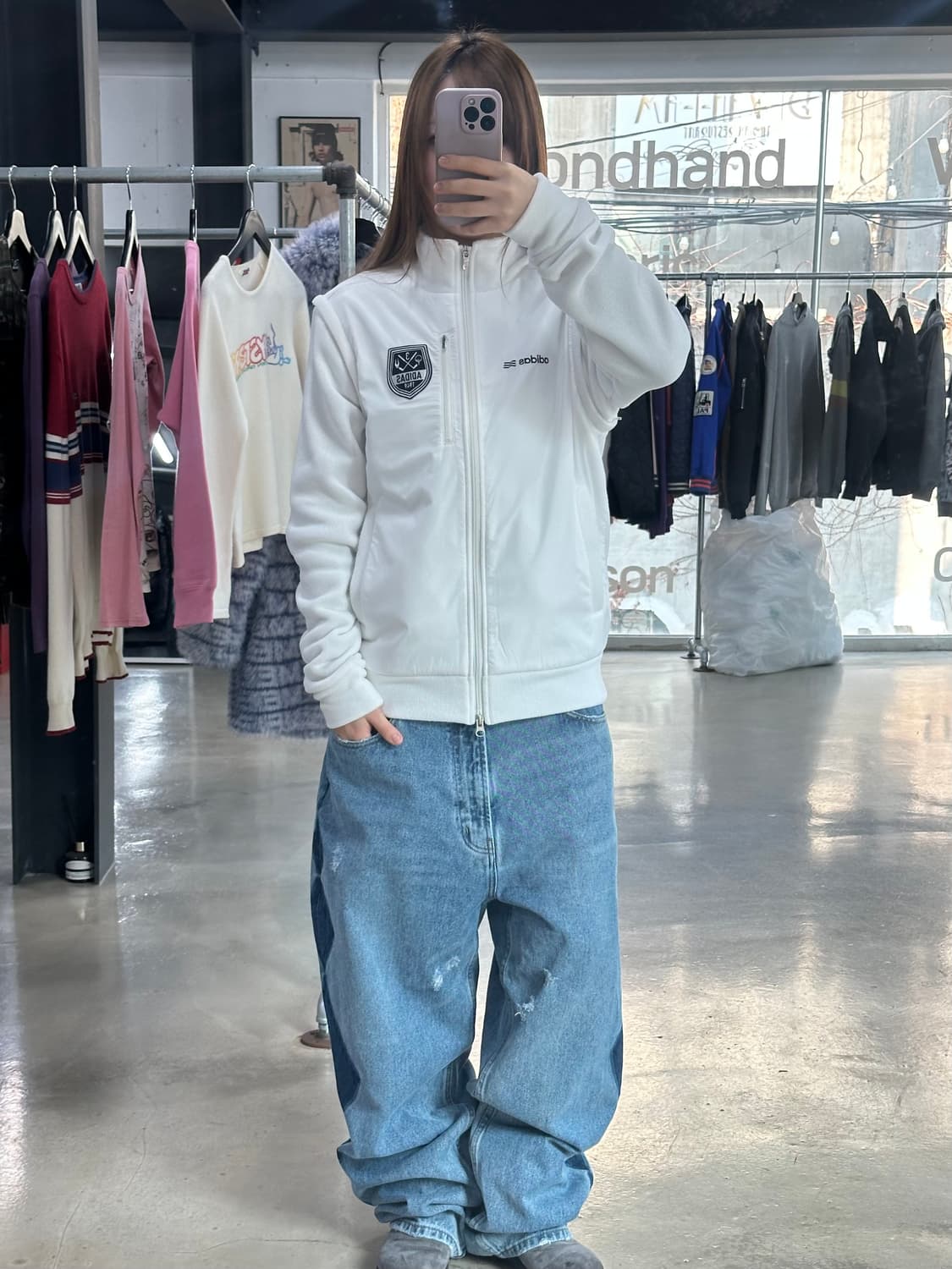 아디다스 1949 오픈암 플리스 투웨이져지 상품이미지2