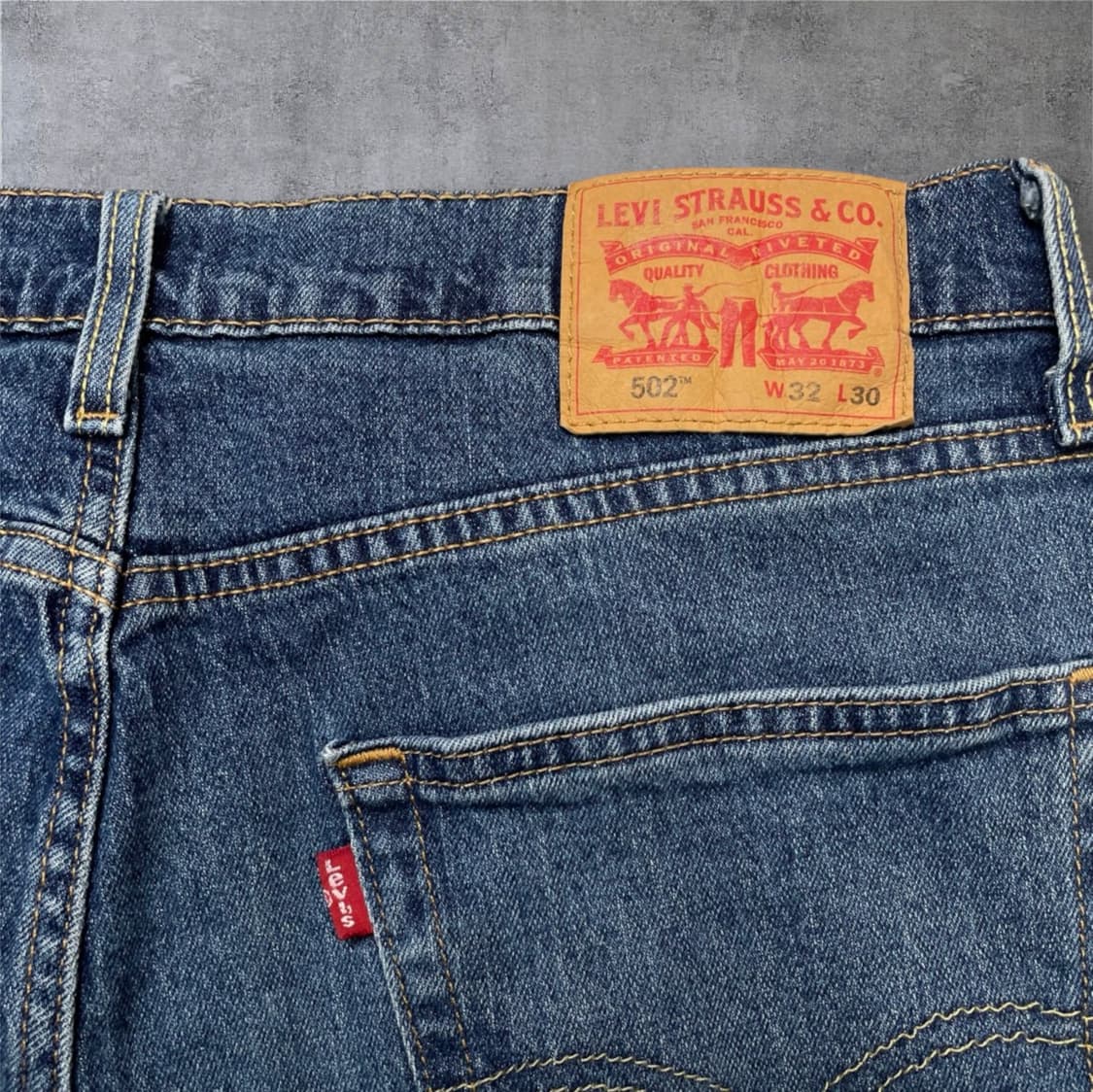리바이스 502 레귤러 테이퍼드 데님팬츠 W32 L30 상품이미지8