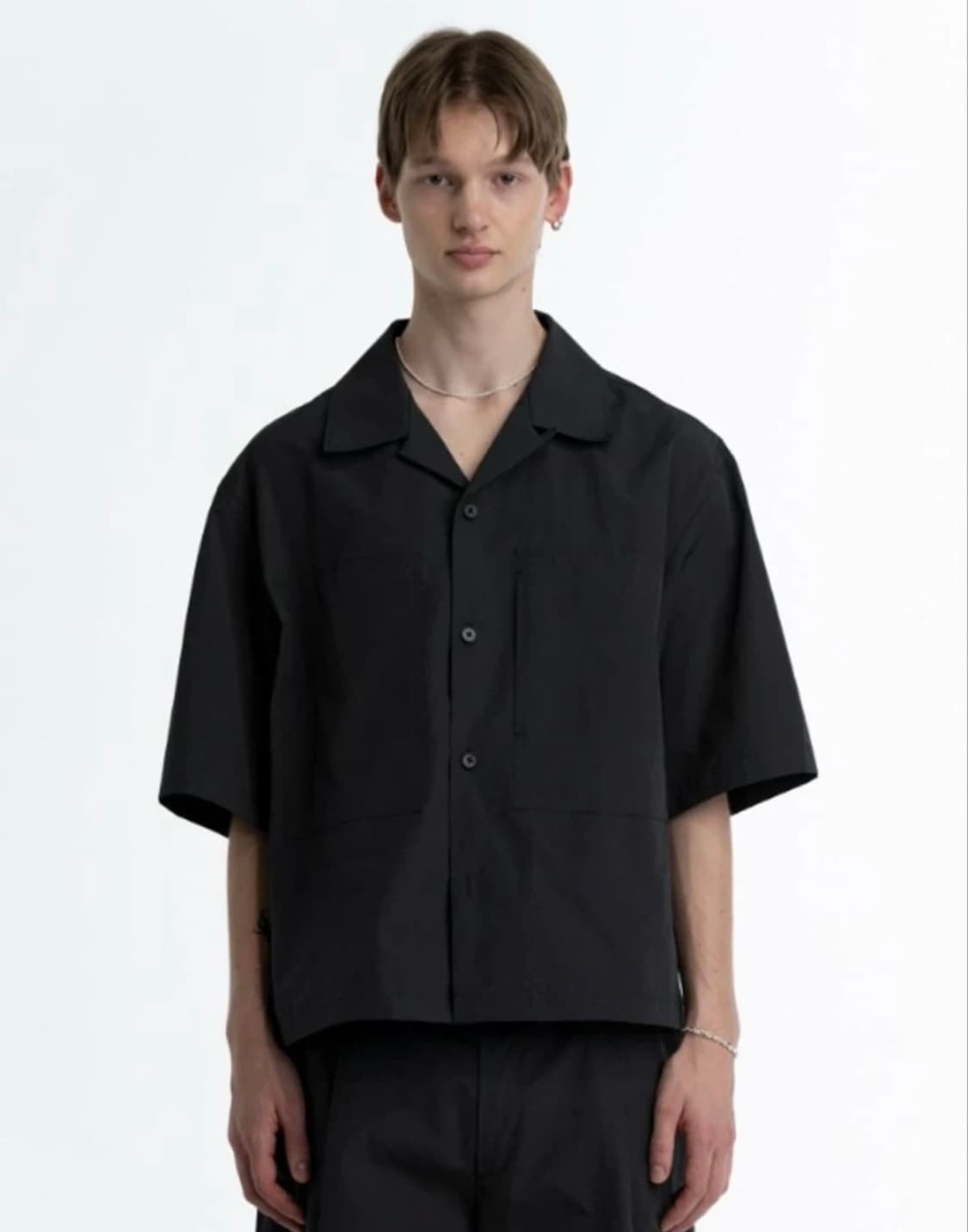 아모멘토 포켓 하프 셔츠 L (한글택⭕️) 상품이미지2