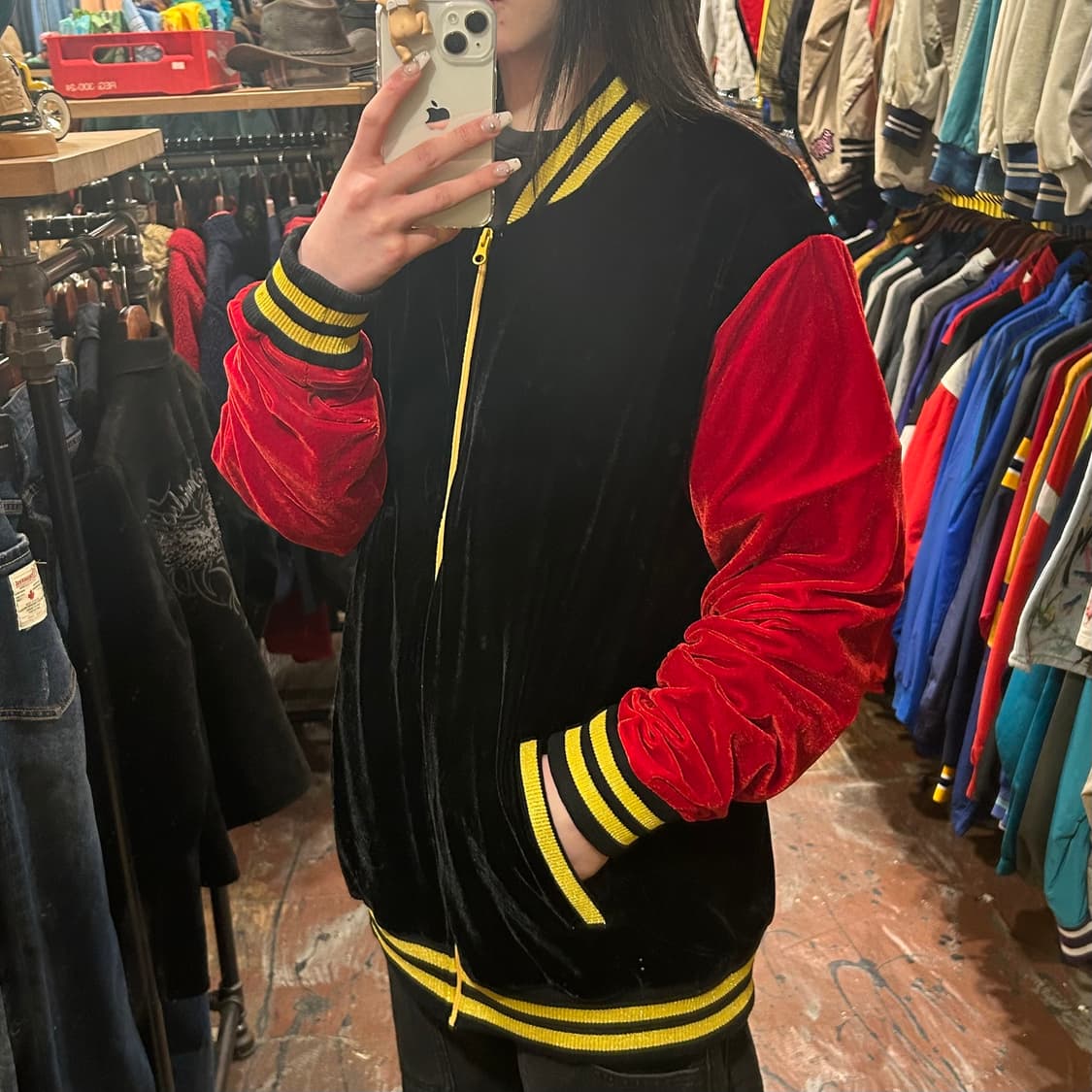 [HI] VTG 벨벳 져지 블랙 상품이미지4