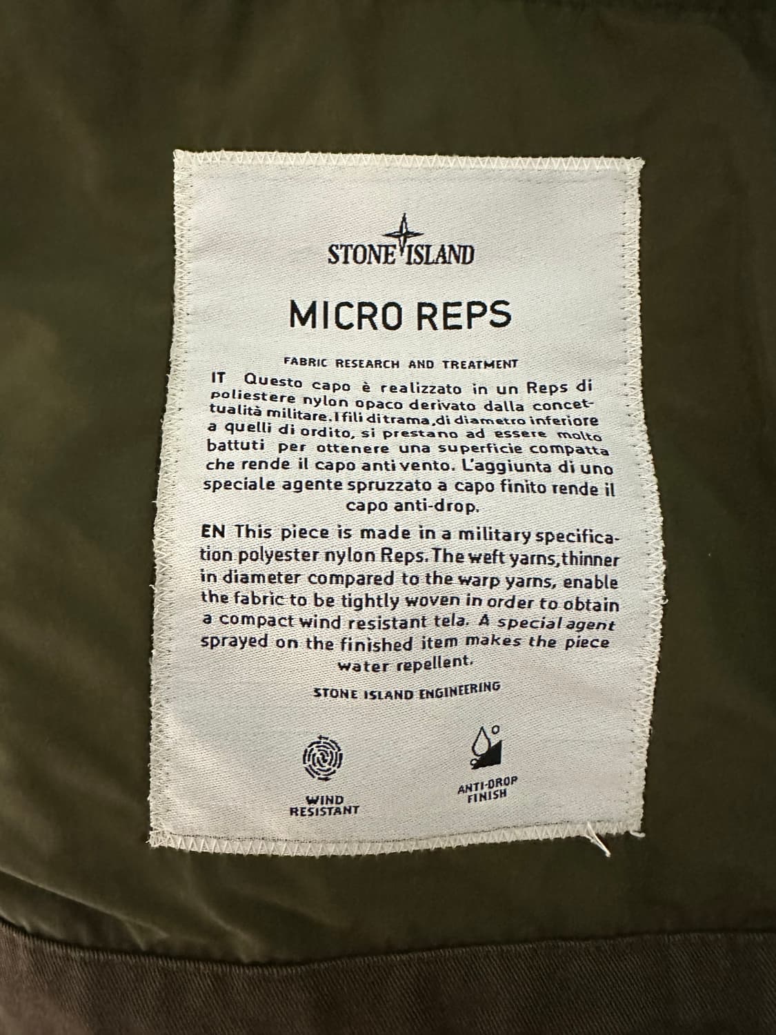 [S size] 스톤아일랜드 마이크로랩스 필드 바람막이 상품이미지9