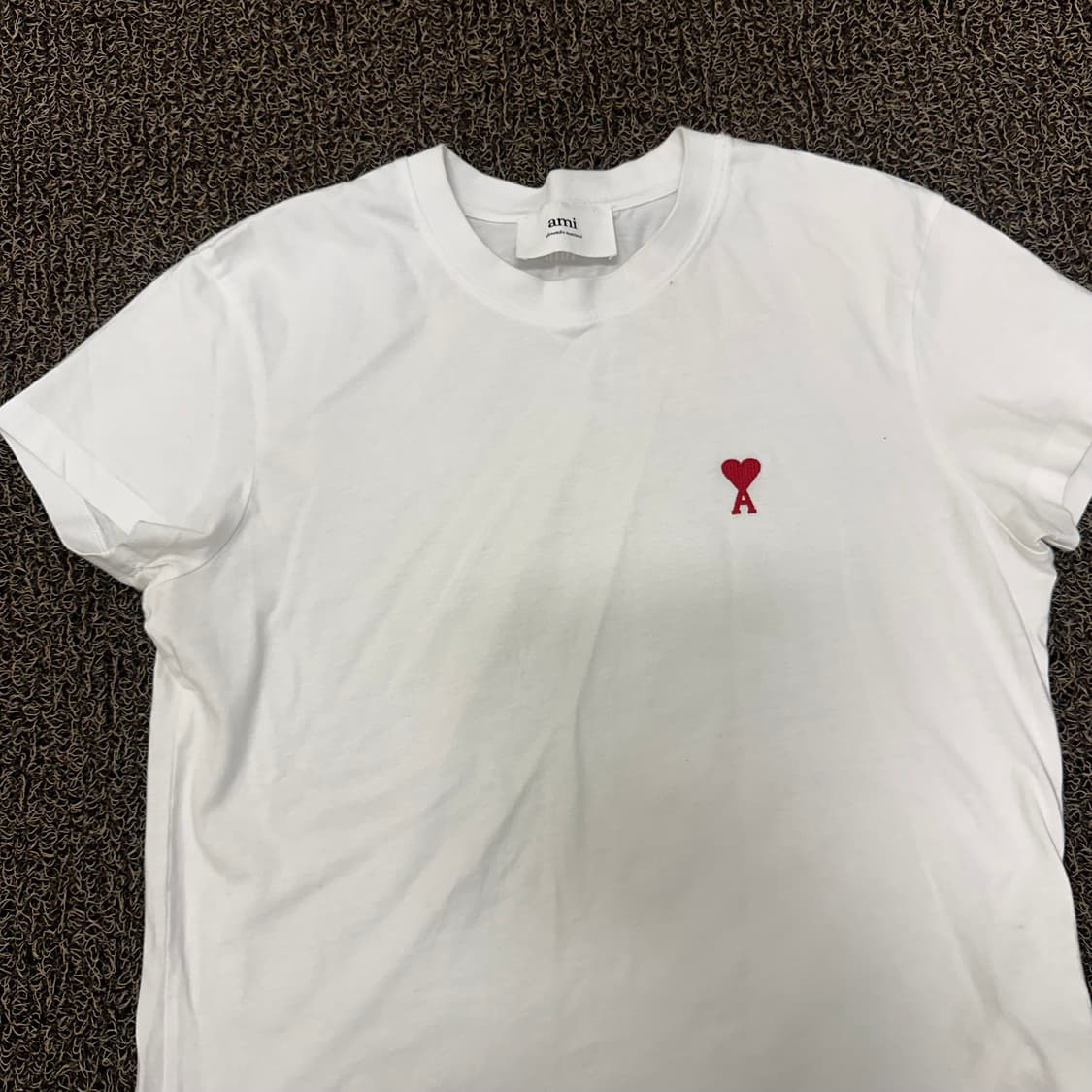 AMI 아미 여성 스몰로고 반팔티셔츠 화이트 상품이미지2