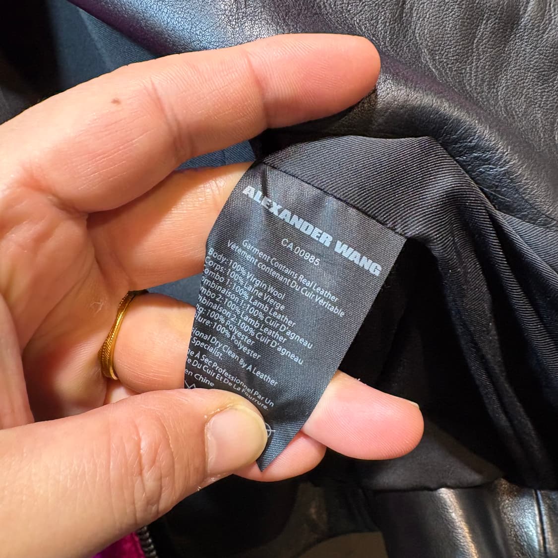 [0] ALEXANDER WANG 알렉산더 왕 트위드 가죽 자켓 상품이미지6