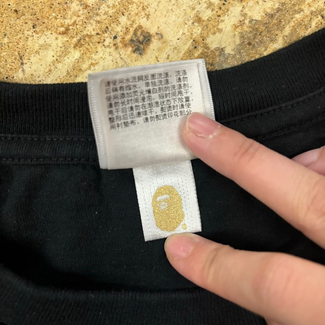 베이프 에이비씨 abc 핑크 카모 마일로 온 에이프 반팔티  상품이미지5