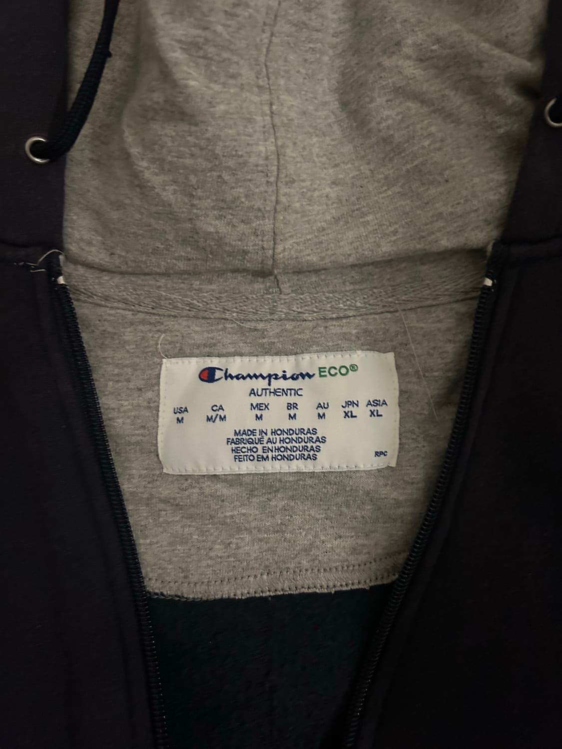 Champion ECO 집업 후드 / 네이비 상품이미지2