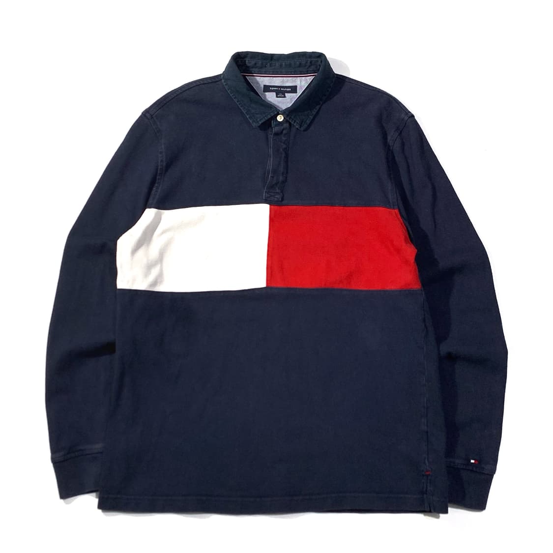 타미힐피거 플래그 카라 럭비티 상품이미지1
